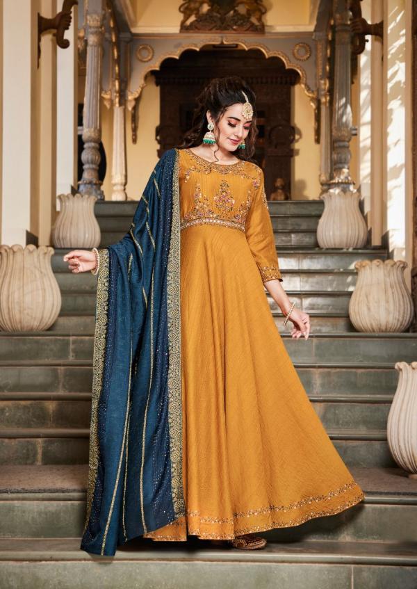 Koodee Sundra 1 Designer Festive Wear Gown With Dupatta 